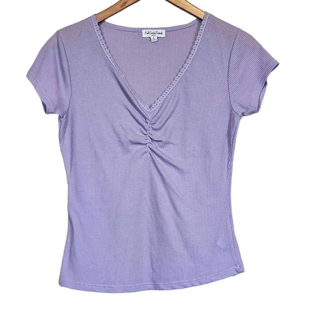Full‎ Circle Trends Light Purple Baby T Shirt Women' Large Fairy Kawaii Pastel
